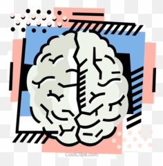 The Brain Royalty Free Vector Clip Art Illustration Png