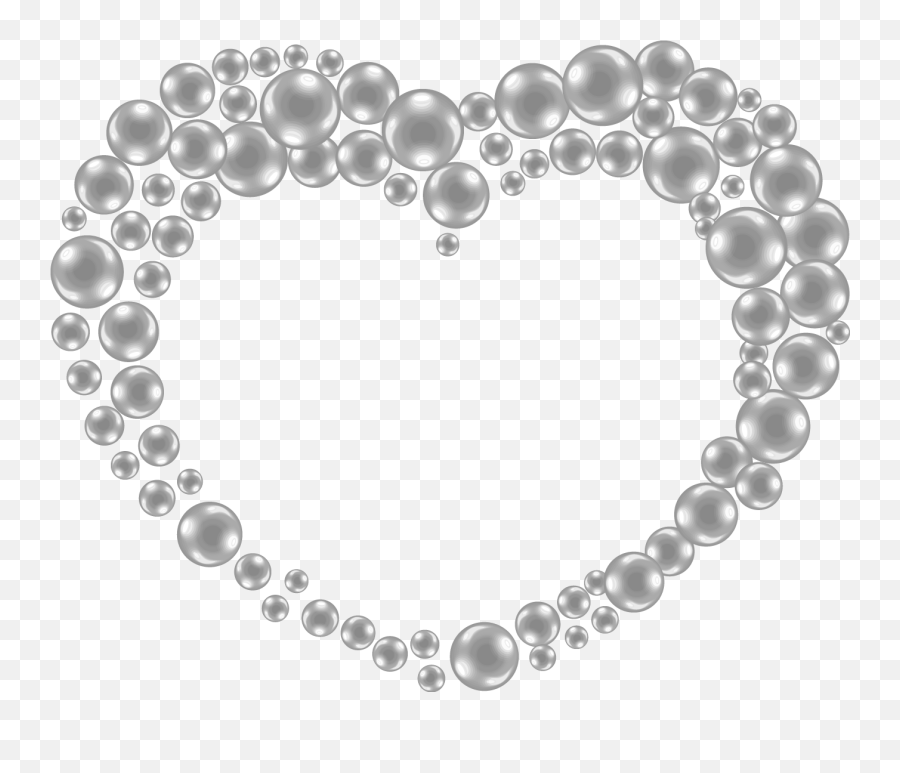 Vector Hand Drawn Heart Shaped Pearl 13401092 Transprent - Hand Mangalsutra With Alphabet Png,Drawn Heart Png