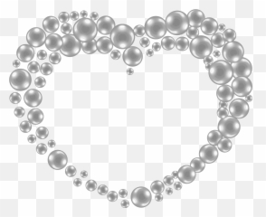 Vector Hand Drawn Heart Shaped Pearl 13401092 Transprent - Mangalsutra With Alphabet png