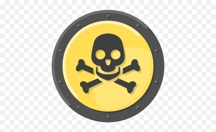 Death Skull Metal Symbol Yellow - Transparent Png U0026 Svg Clip Art Of Toxic Chemicals,Skull Logo Png