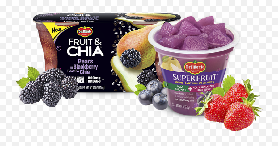 Berries And More Del Monte Foods Inc - Delmonte Fruit And Chia Png,Berries Png