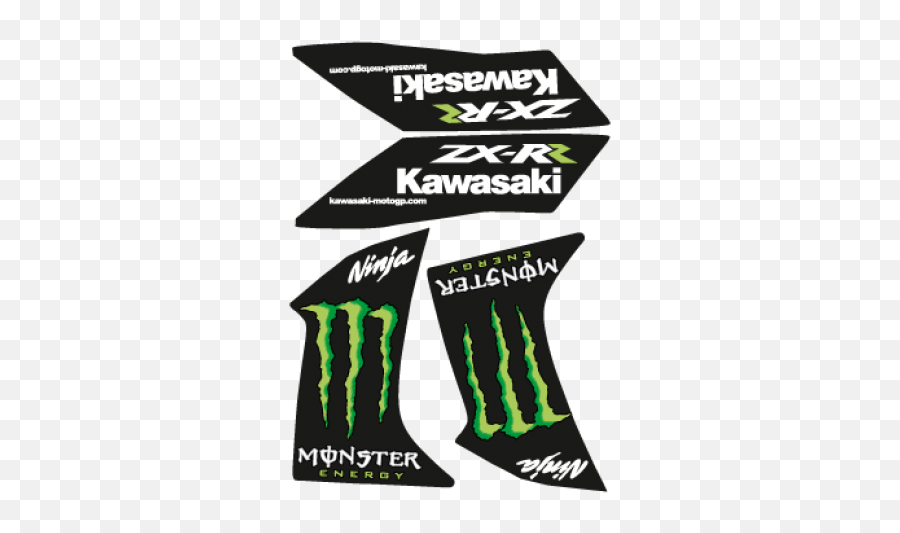 Kawasaki Ninja Monster Zxrr Logo Vector - Ai Free Graphics Monster Energy Png,Moto Gp Logos