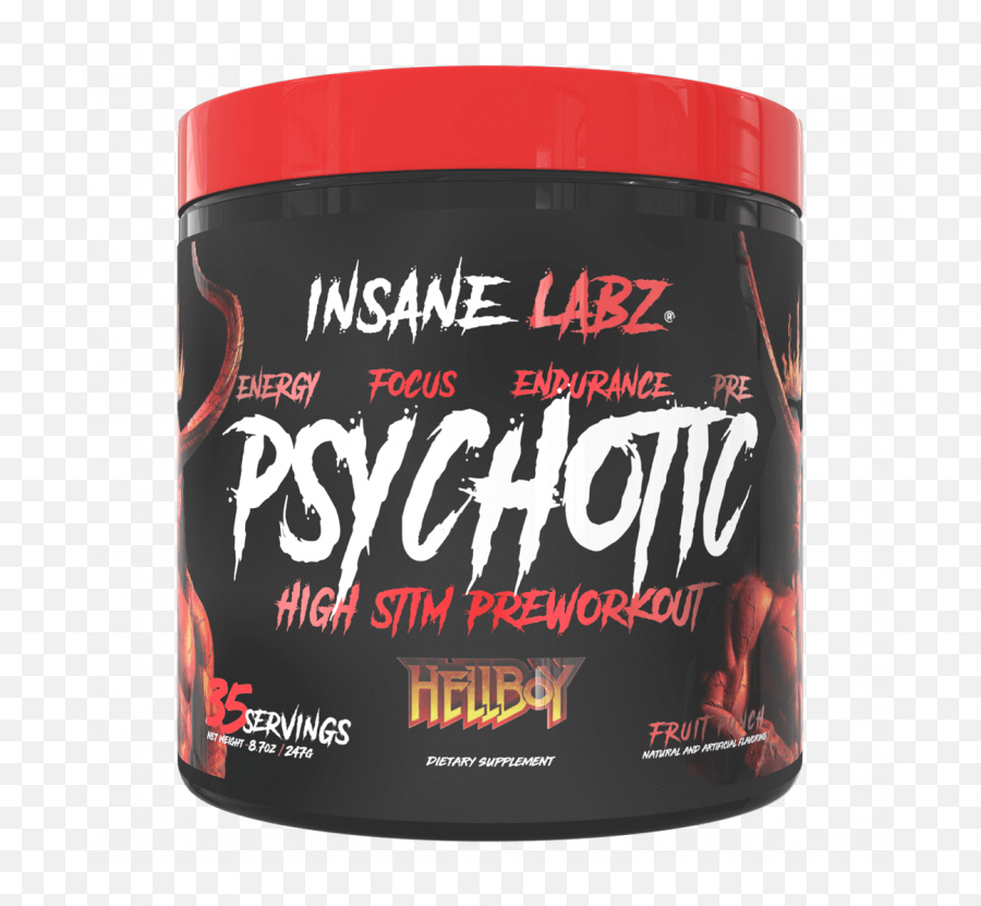 Insane Labz Psychotic Hellboy - Insane Labz Hellboy Png,Hellboy Png