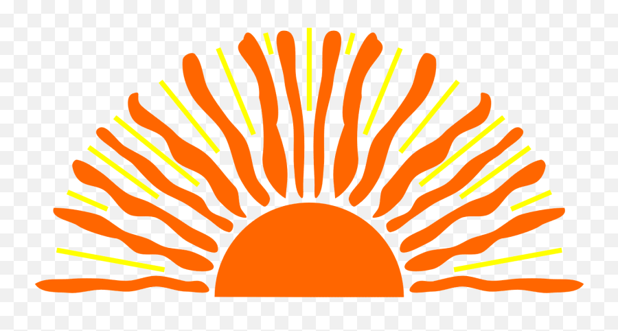 Library Of Half Sun Jpg Royalty Free - Sunrise Clipart Png,Sun Logo Png