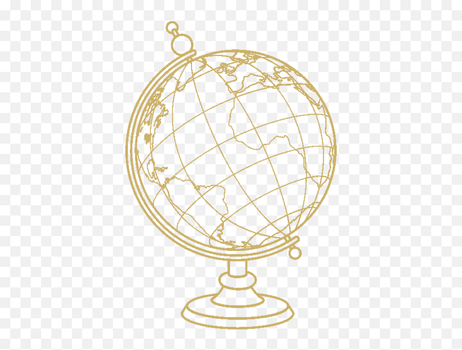 Download Hd Empower - Gold World Icon Png,Gold Globe Png