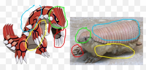 An Armadillo - Pokemon Groudon Size Png,Groudon Png