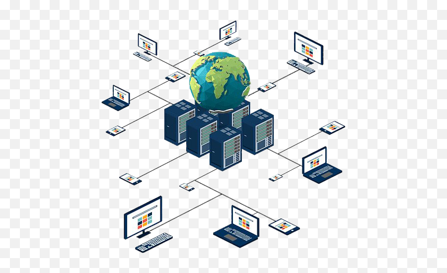 Computer Network Png Clipart Mart - Isometric Computer Networking Plan,Computer Clipart Png