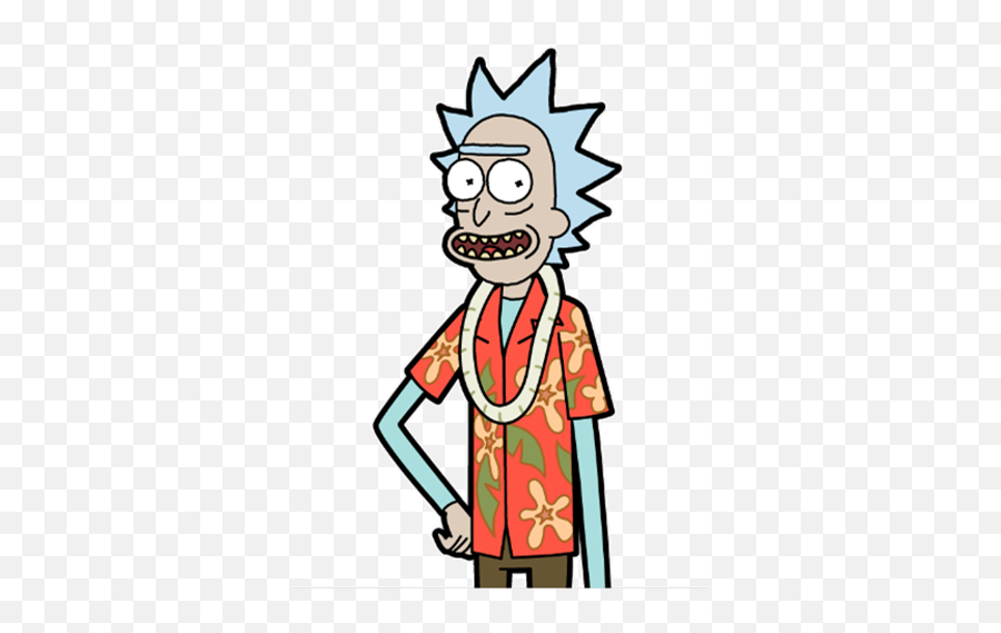 Hawaiian Rick - Rick And Morty Png,Rick Png