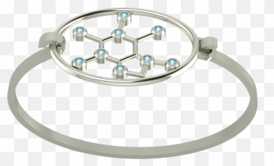 Download Hd Molecule Caffeine - Circle Png,Coffee Ring Png