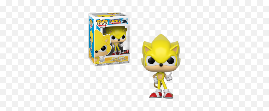 Sonic The Hedgehog Funko Pop Vinyl Figure Super 287 Exclusive - Funko Pop Super Sonic Png,Super Sonic Png