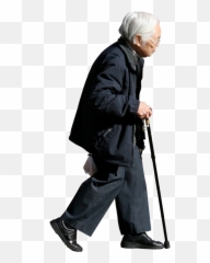 Ludzie - Old People Walking Png