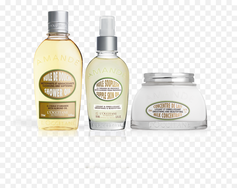 Almond Beauty Trio Smoothing Body Care Lu0027occitane - Almond Beauty Trio Png,Almond Transparent