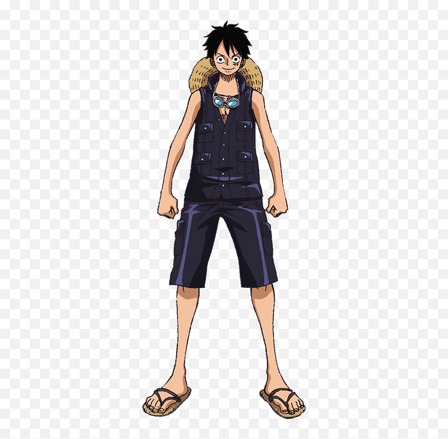 Download Hd Luffy Film Gold Leather Outfit - One Piece Gold Luffy Film Gold Png,Luffy Transparent