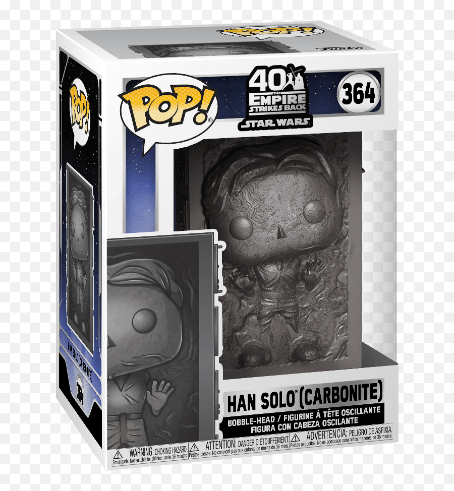 Han Solo Carbonite - Star Wars 40th Anniversary 364 Pop Vinyl Solo In Carbonite Star Wars Funko Pop Png,Han Solo Png