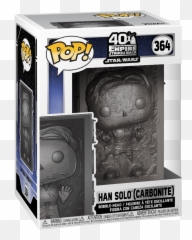 Han Solo Carbonite - Star Wars 40th Anniversary 364 Pop Vinyl Solo In Carbonite Star Wars Funko Pop Png,Han Solo Png