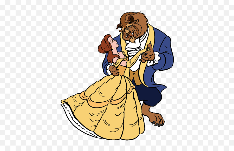 Download Hd Beast Dancing - Belle And The Beast Dancing Clip Clipart Beauty And The Beast Png,Belle Transparent Background