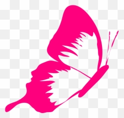 Download Pink Clipart Butterfly - Transparent Background Outline png