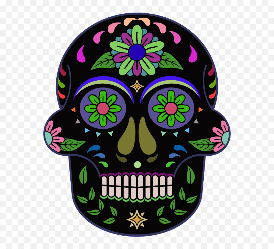 Day Of The Dead Sugar Skull 800 X - Portable Network Graphics Png,Sugar Skull Png