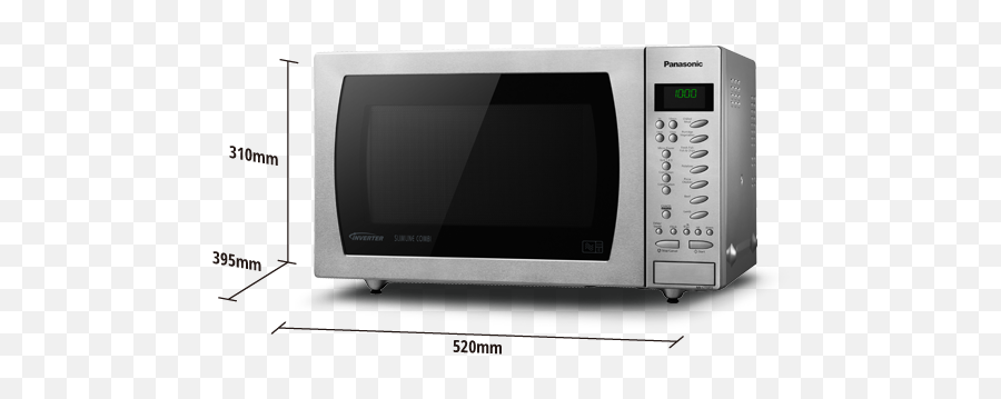 Slimline Microwave Oven Nn - Ct585sbpq Panasonic Uk U0026 Ireland Panasonic Nn Ct585s Png,Microwave Transparent Background