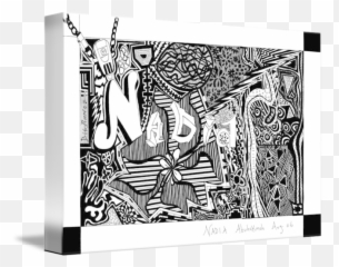 Black Ink Drawing By Nadia A - Horizontal Png,Black Ink Png