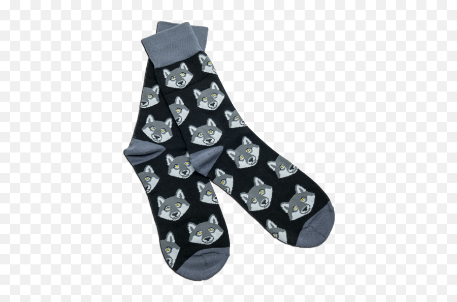 Wolf Socks - Wolf Socks Grey Png,Sock Png