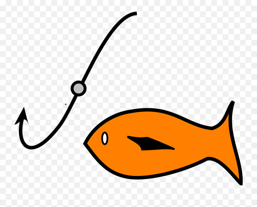 Fish Fishing Hook - Free Vector Graphic On Pixabay Fish With Fish Hook Clipart Png,Fishing Png