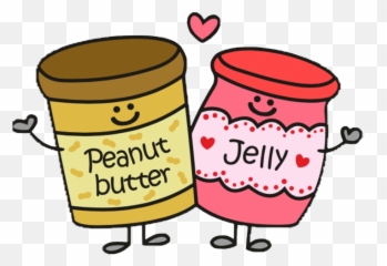 Cute Peanut Butter And Jelly Clipart - Full Size Clipart Cartoon Peanut Butter And Jelly Png,Jelly Jar Png