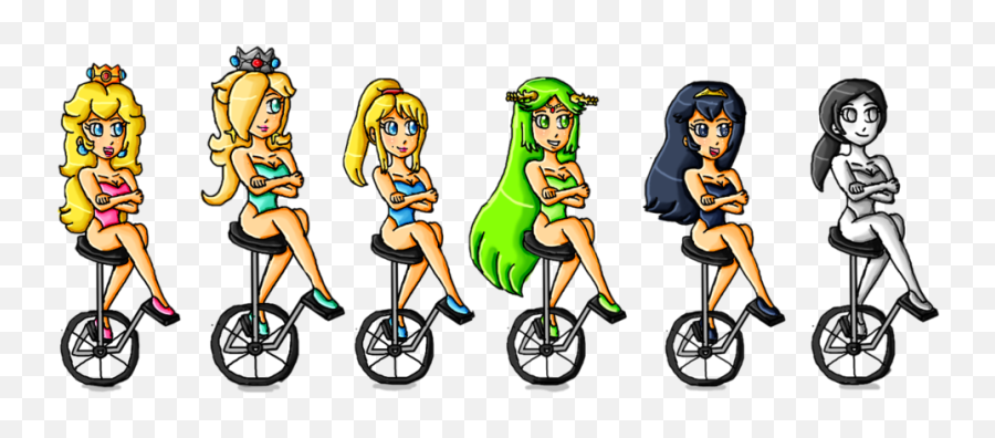 Download Clip Mac - Girl On Unicycle Png Image With No For Women,Unicycle Png