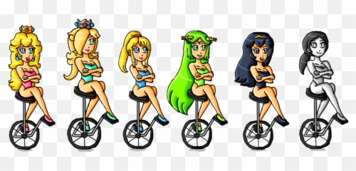Download Clip Mac - Girl On Unicycle Png Image With No For Women,Unicycle Png