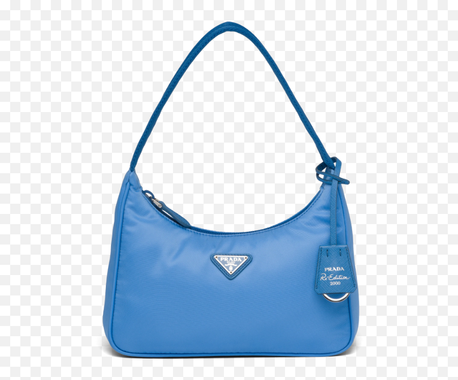 Pin - Prada Re Edition 2005 Nylon Shoulder Bag Blue Png,Prada Logo Png
