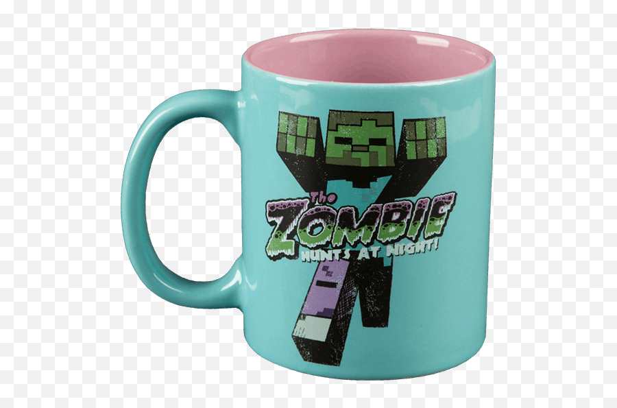 Minecraft - The Zombie Hunts At Night Mug Minecraft Mug Png,Minecraft Zombie Png