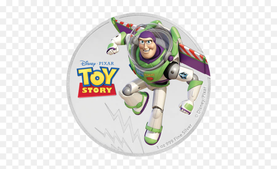 Silver Numis Pixar Toy Story Buzz - Toy Story Round Png,Buzz Lightyear Icon