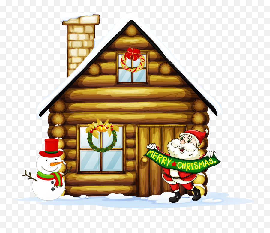 Christmas Village Houses Clipart - Png Download Full Size Christmas House Clipart,Gingerbread House Png