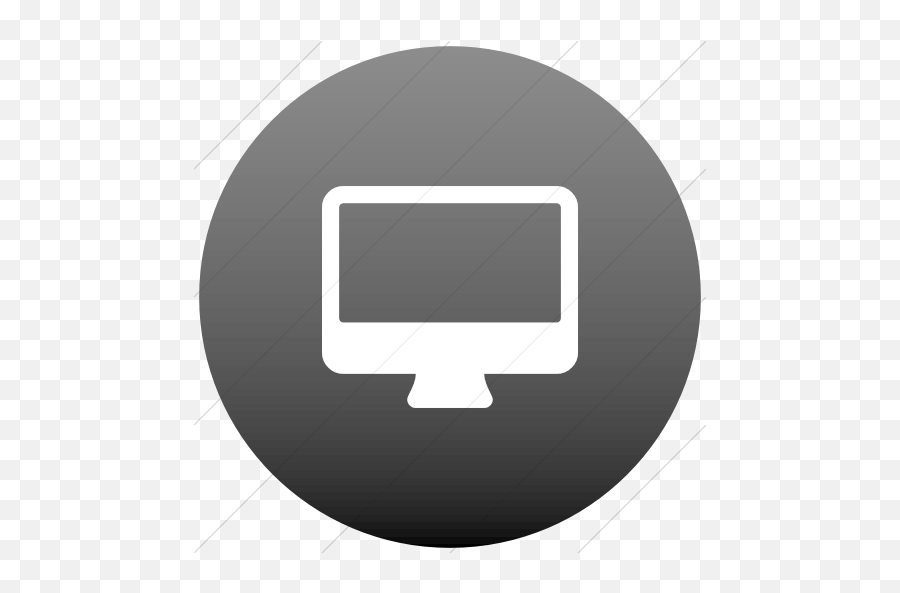 Iconsetc Flat Circle White - Desktop Icon Circle Png,Desktop Icon Pictures