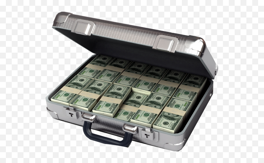 Closed Briefcase With Money Transparent U0026 Png Clipart Free - Briefcase Full Of Money,Money Bag Transparent Background