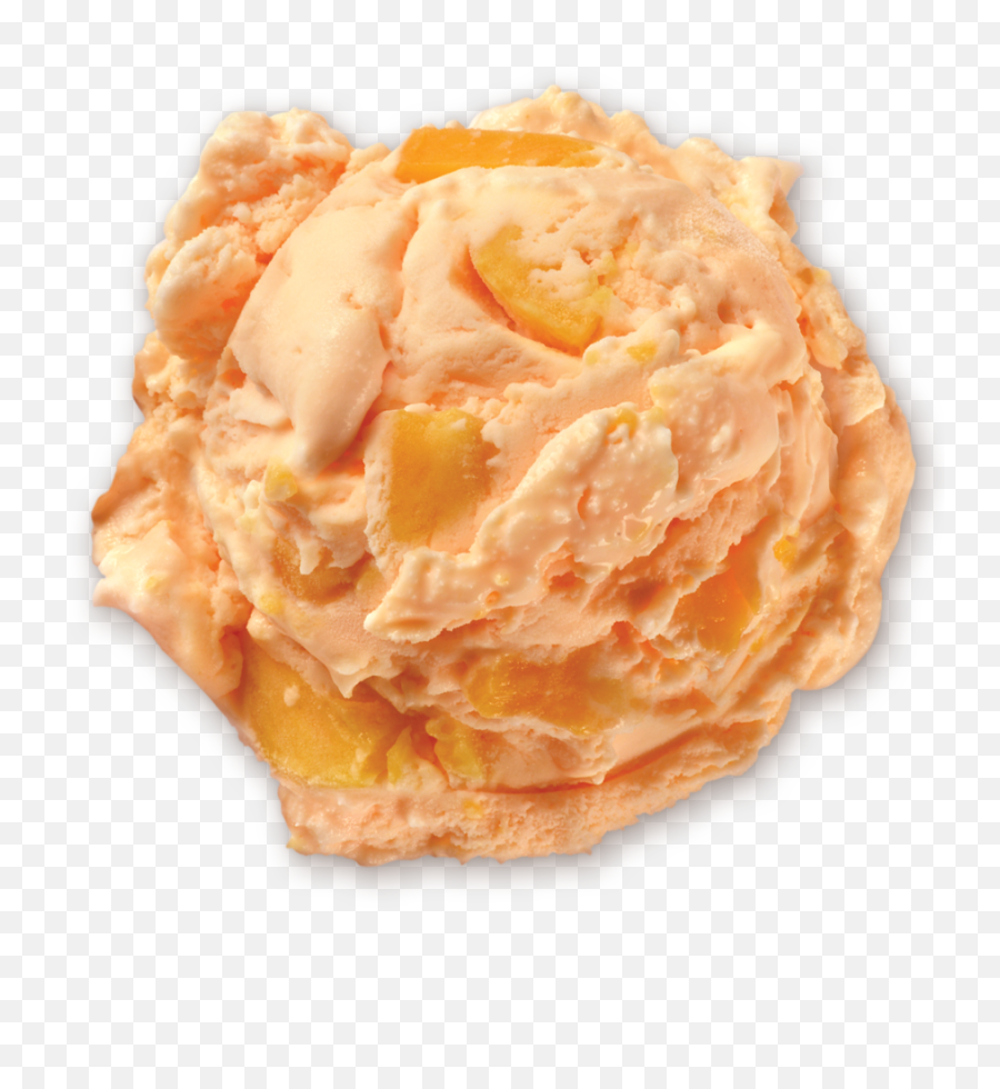 Peaches Ice Cream Scoop - Orange Ice Cream Scoop Png,Ice Cream Scoop Png