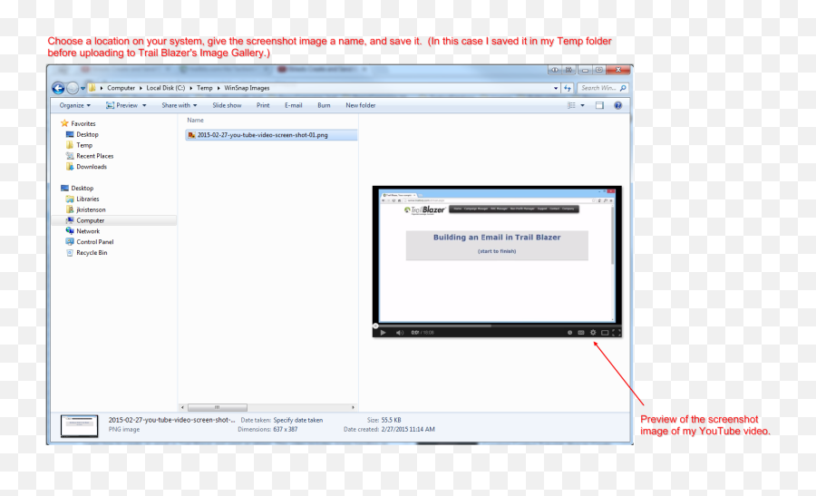 Trail Blazer How To Create A Hyperlink Around Screenshot - Vertical Png,Screenshot Icon
