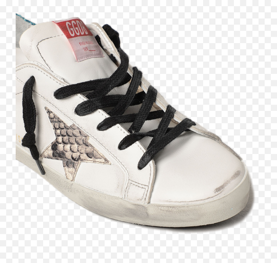 Golden Goose Super - Star Leather Upper Viper Print Star Lace Up Png,Color Icon Glitter Singles