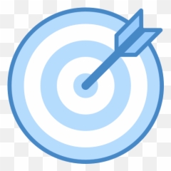 Goal Icon In Blue Ui Style - Vertical png