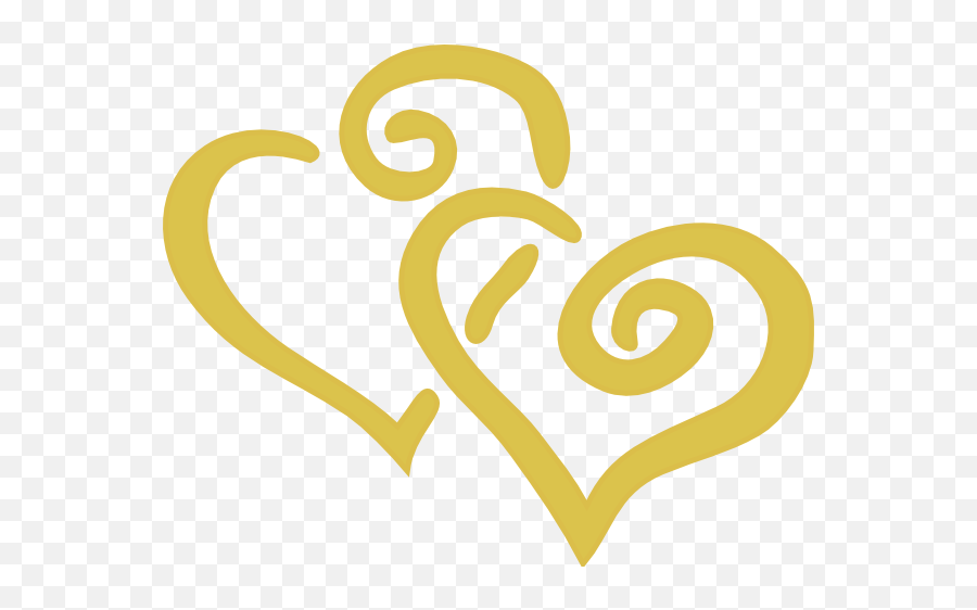 Download Free Heart Vector Gold Hq Image Icon Favicon - Gold Double Heart Clipart Png,Heart Icon Vector