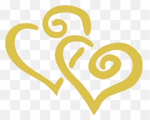 Download Free Heart Vector Gold Hq Image Icon Favicon - Double Clipart png