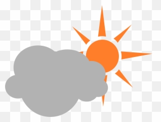 Partly Cloudy Sky Vector Graphics - Transparent Clipart png