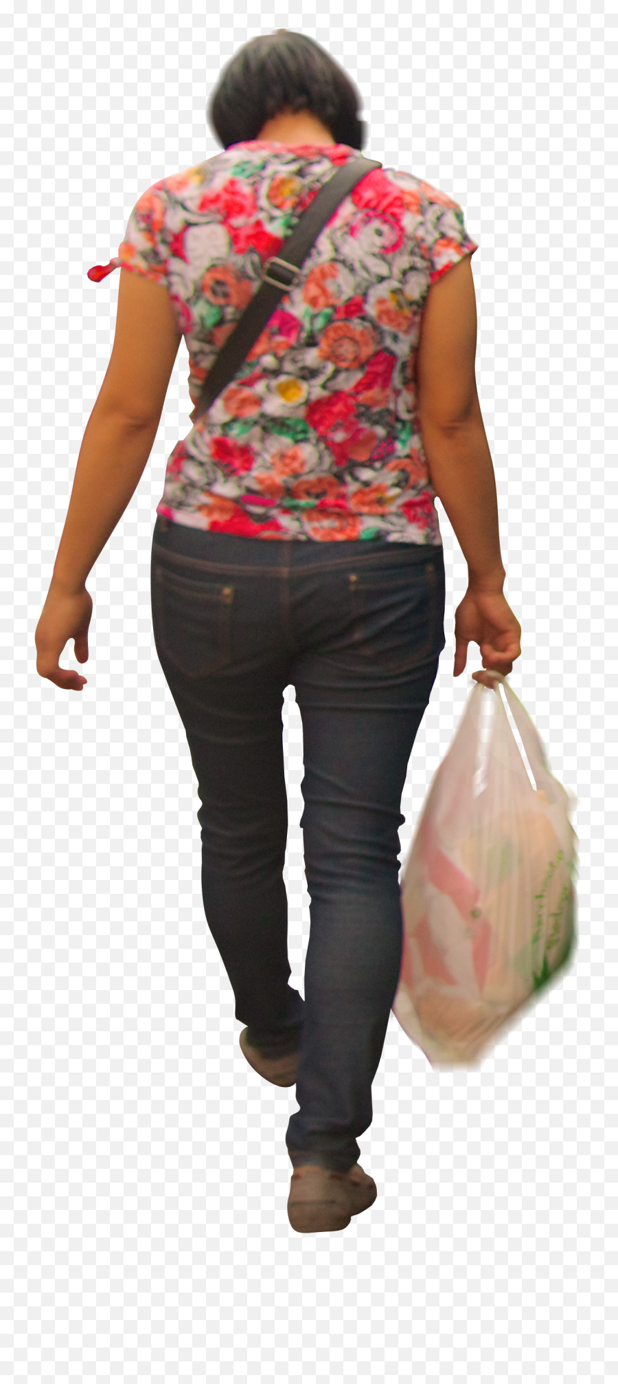 Woman With Plastic Bag U2014 Architextures Png
