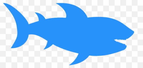 Creazilla - Shark Chartoon Silhouette Green png