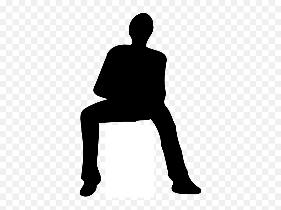 Sitting Person Silhouette Png - Sitting Silhouette Back Png,Person Sitting Png