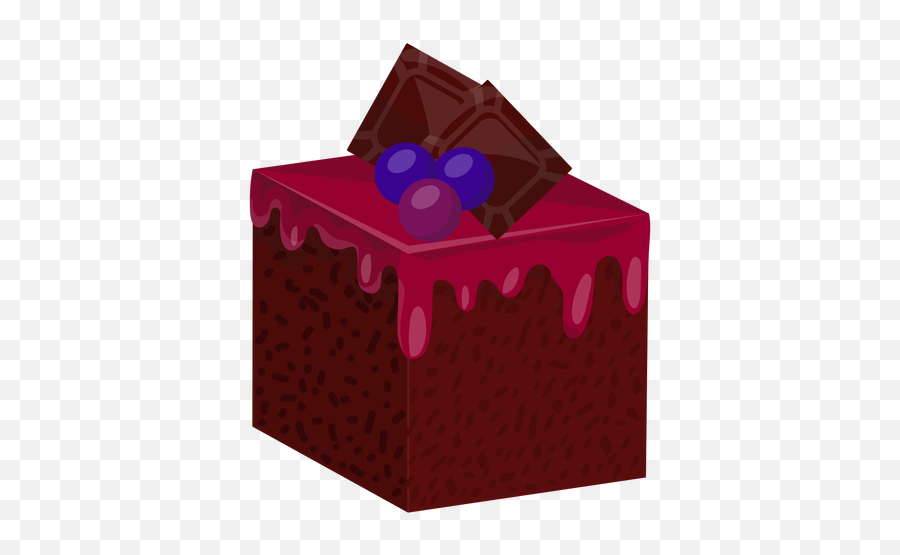 Cake Slice With Blueberries - Transparent Png U0026 Svg Vector File Chocolate,Blueberries Png