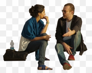 Grupo De Personas Sentadas Png - People Sitting Talking