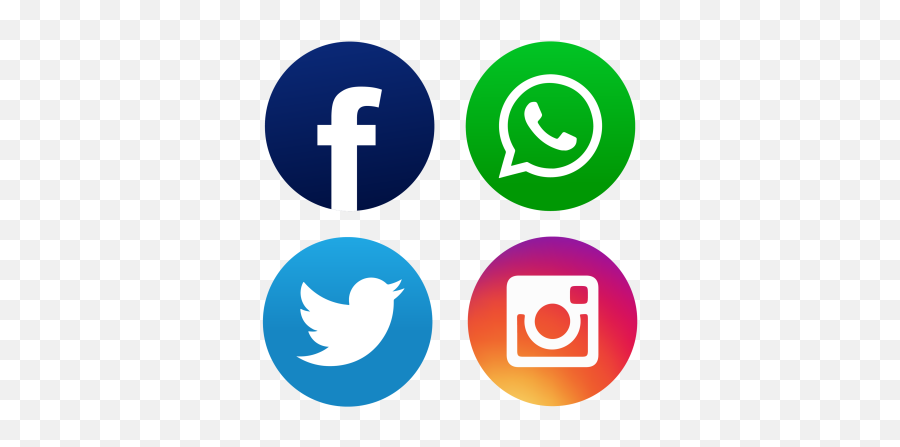 Social Media Png Transparent Images Background - Logo Media Sosial Png,Social Media Pngs