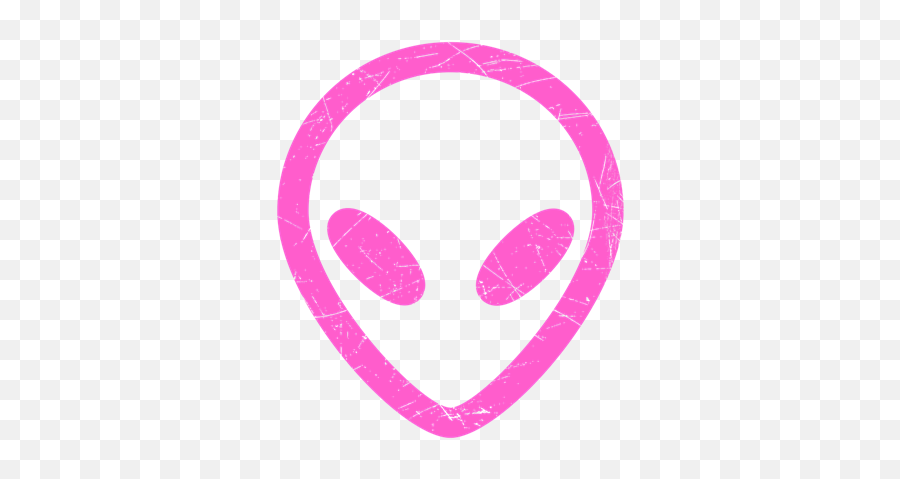 Hot Pink Distressed Alien Head - Menu0027s Shirts Whee Design Pink Alien Head Png,Alien Head Png