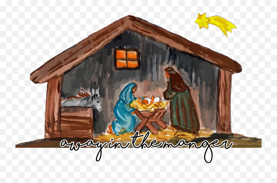 Library Of Christmas Manger Graphic Transparent Png